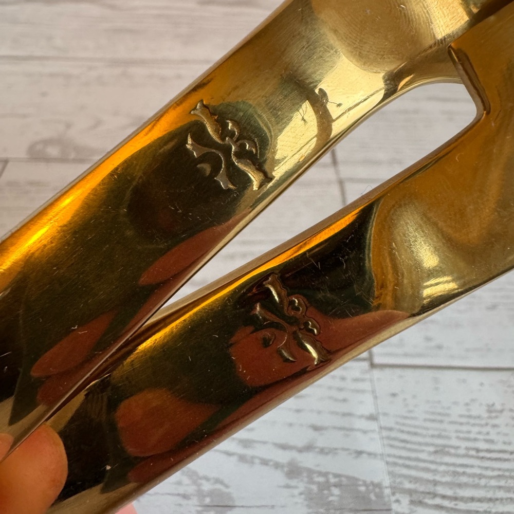 Gold Cake Knife and Server Set - Picture 3 of 4